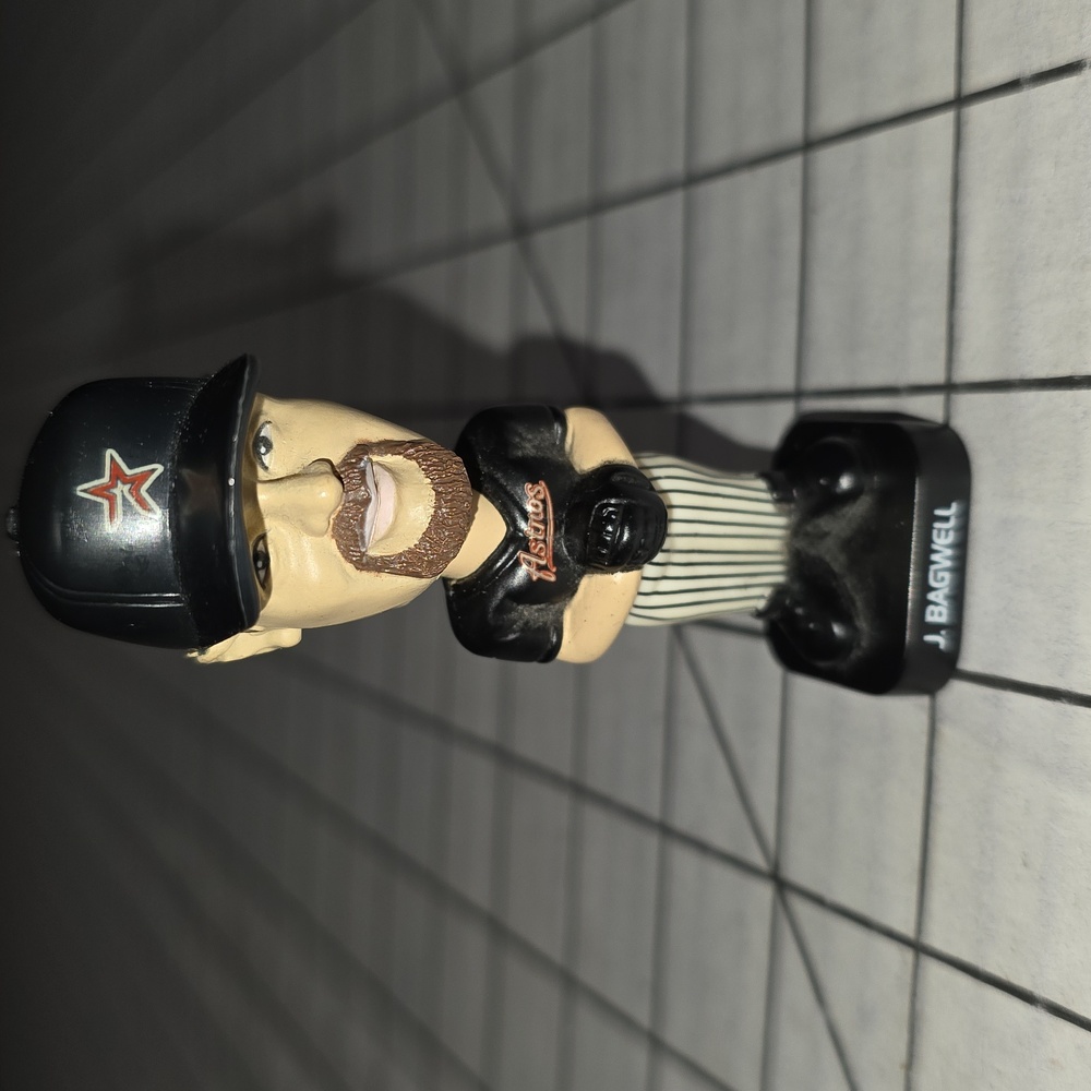 Vtg 2002 Baseball J. Bagwell#5 Houston‎ Astros Post Cereal Mini Bobble Head 3"